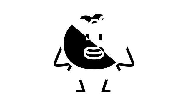 character blueberry glyph icon animation