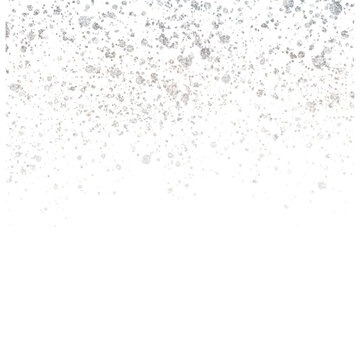 Premium Vector | Silver confetti vector grey background. white elegant  flake wallpaper. glitter stars illustration. falling snow invitation.