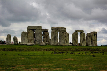 stonehenge at sunset