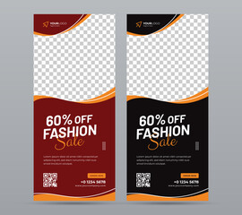Business Roll Up Banner stand. design vertical banners. Banner Template.