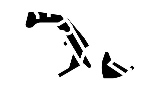 front end loader farm tool glyph icon animation