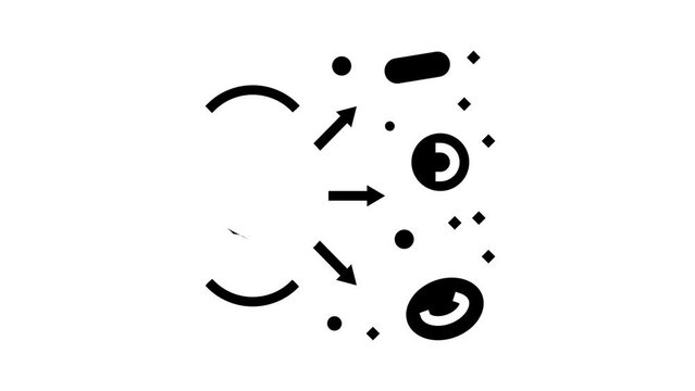 hypersensitivity blood glyph icon animation