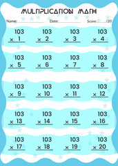 Multiplication Math for Kids.
This is the perfect Kid's Multiplication Math. You can simply use it for kids. Children's design, Printable bookmarks for kids. Times tables template.