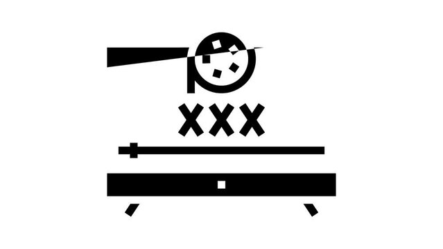 porno movie glyph icon animation
