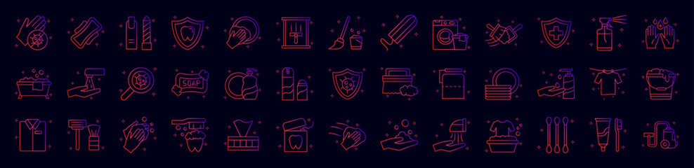 Hygiene nolan icons collection vector illustration design