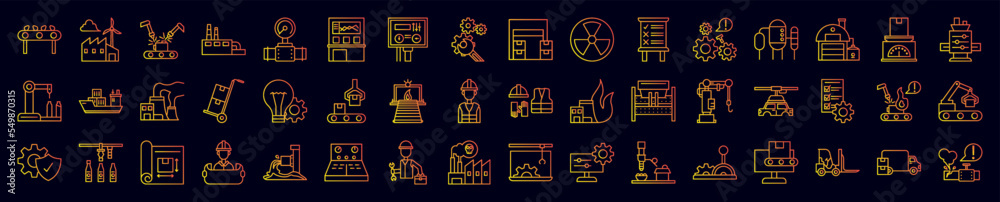 Canvas Prints industry nolan icons collection vector illustration design