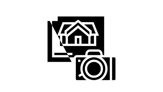 property photography glyph icon animation