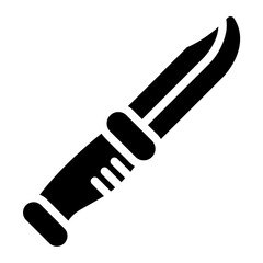 knife glyph icon