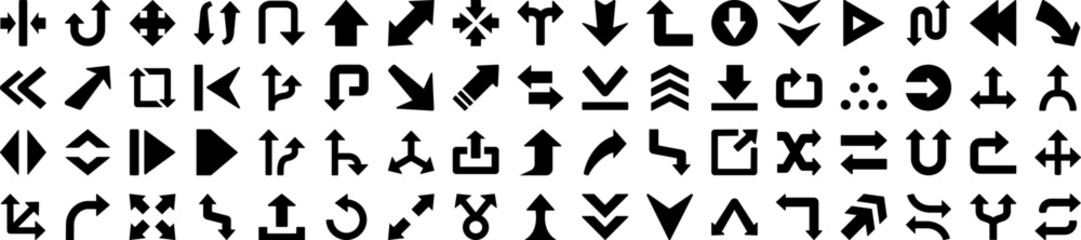 Arrow icons collection vector illustration design