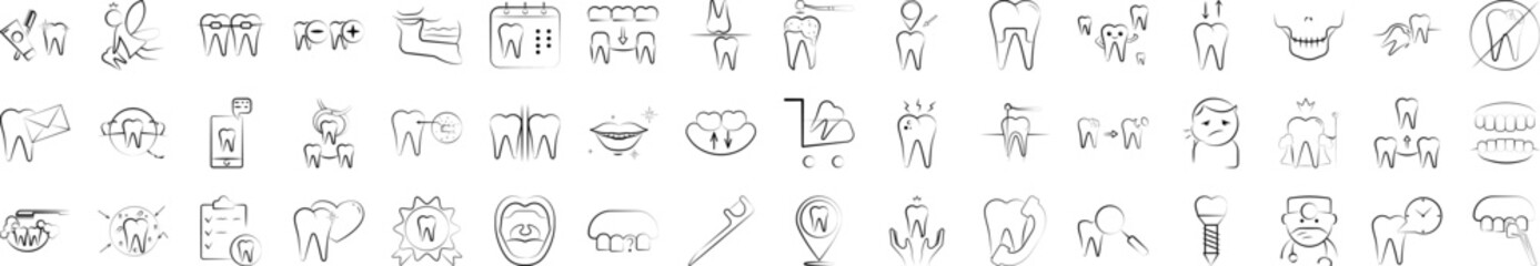 Dentist icons collection vector illustration design