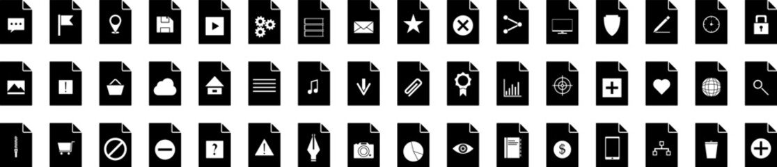 files and documents icons collection vector illustration design