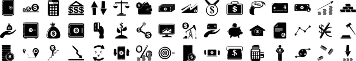 Finance icons collection vector illustration design