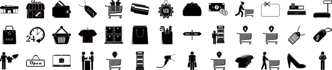 Shop icons collection vector illustration design