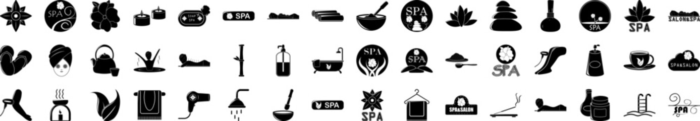 Spa icons collection vector illustration design
