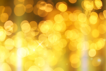 Obraz premium Beautiful abstract background with defocused golden lights