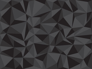 Black Geometric Triangle Shape Background, Vector File