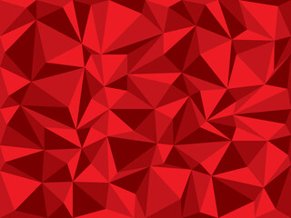 Red Geometric Triangle Shape Background, Vector File