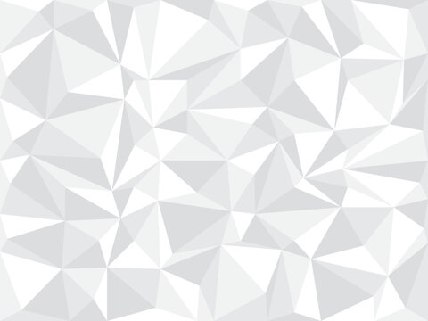 White-Gray Geometric Triangle Shape Texture Background, Vector File © Sansom