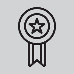 Award icon in line style, use for website mobile app presentation