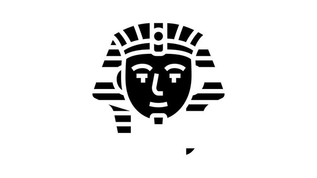 pharaoh egypt glyph icon animation