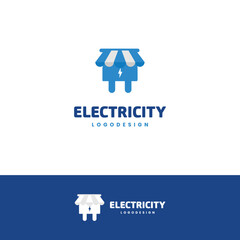 Electric Shop logo design modern concept