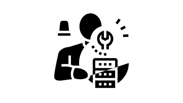 emergency recovery glyph icon animation