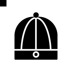 hat chinese icon vector