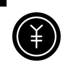 yuan icon vector