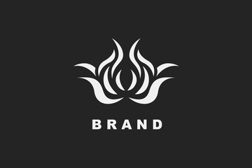 Illustration vector graphic of flower geometric logo