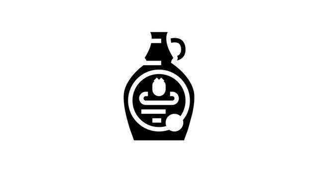syrup blackberry glyph icon animation