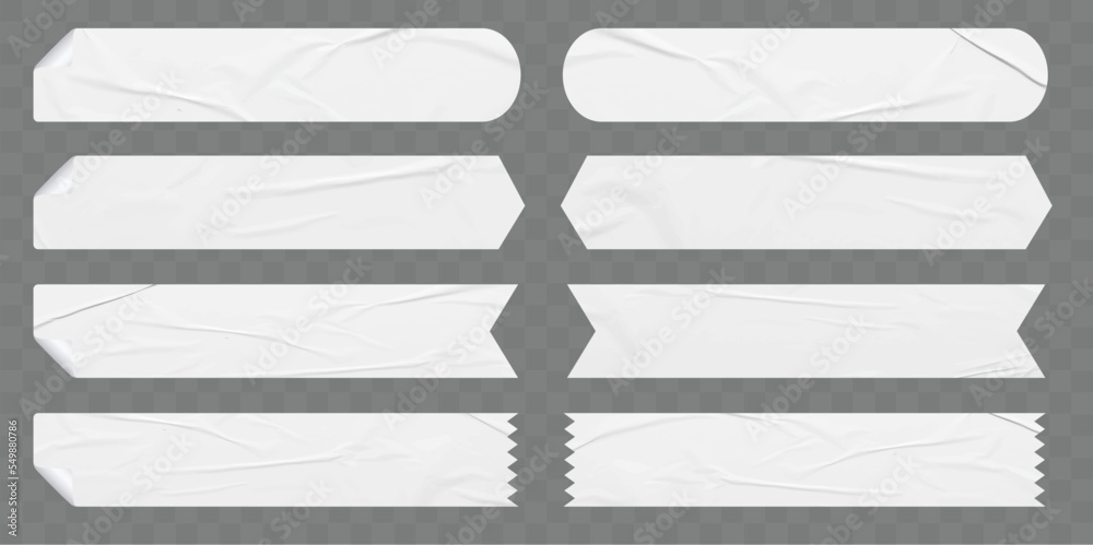 Aufkleber vector white stickers banners labels tags of different shapes template design