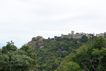 Fototapeta na wymiar Lombardy Castle Enna Sicily Italy