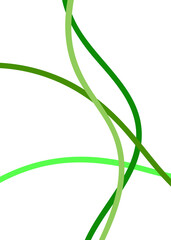 Green Abstract Lines Background 