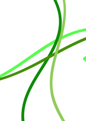 Green Abstract Lines Background 