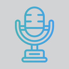 Trophy icon in gradient style, use for website mobile app presentation