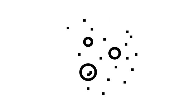 ordinary mole line icon animation