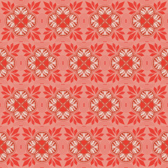 Crystal Floral Seamless Pattern Background Nature Plant Aboriginal Damask Art