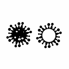 Virus icon vector