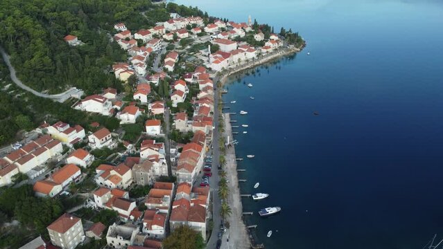 A tiny harbor in the sea in Croazia, Split Spalato
