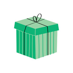 green gift box present