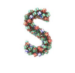 Present Themed Font - Letter S