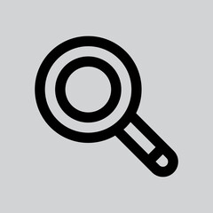 Loupe icon in line style about laboratory, use for website mobile app presentation