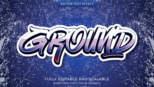 graffiti text effect editable eps file