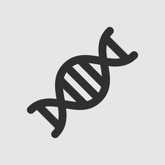 Dna icon in filled line style about laboratory, use for website mobile app presentation