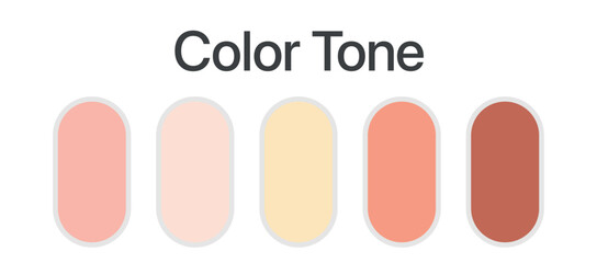pallete color set include five color
