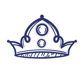 Fototapeta premium classic crown sketch