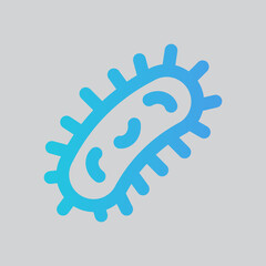 Bacteria icon in gradient style about laboratory, use for website mobile app presentation