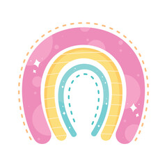 rainbow fairytale with sewing