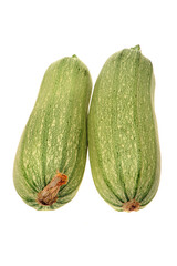 zucchini courgette isolated on white background 
