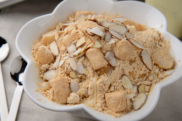 Bingsoo with rice cake on top